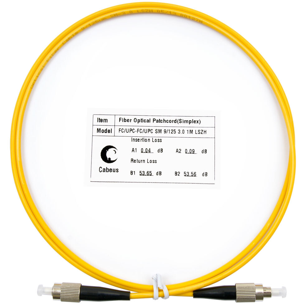 Патч-корд Cabeus FOP(s)-9-FC-FC-1,5m, 1.5м