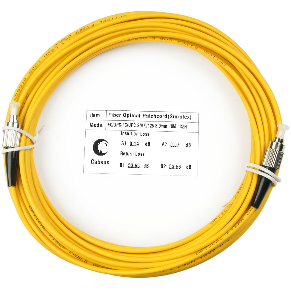 Патч-корд Cabeus FOP(s)-9-FC-FC-15m, 15м
