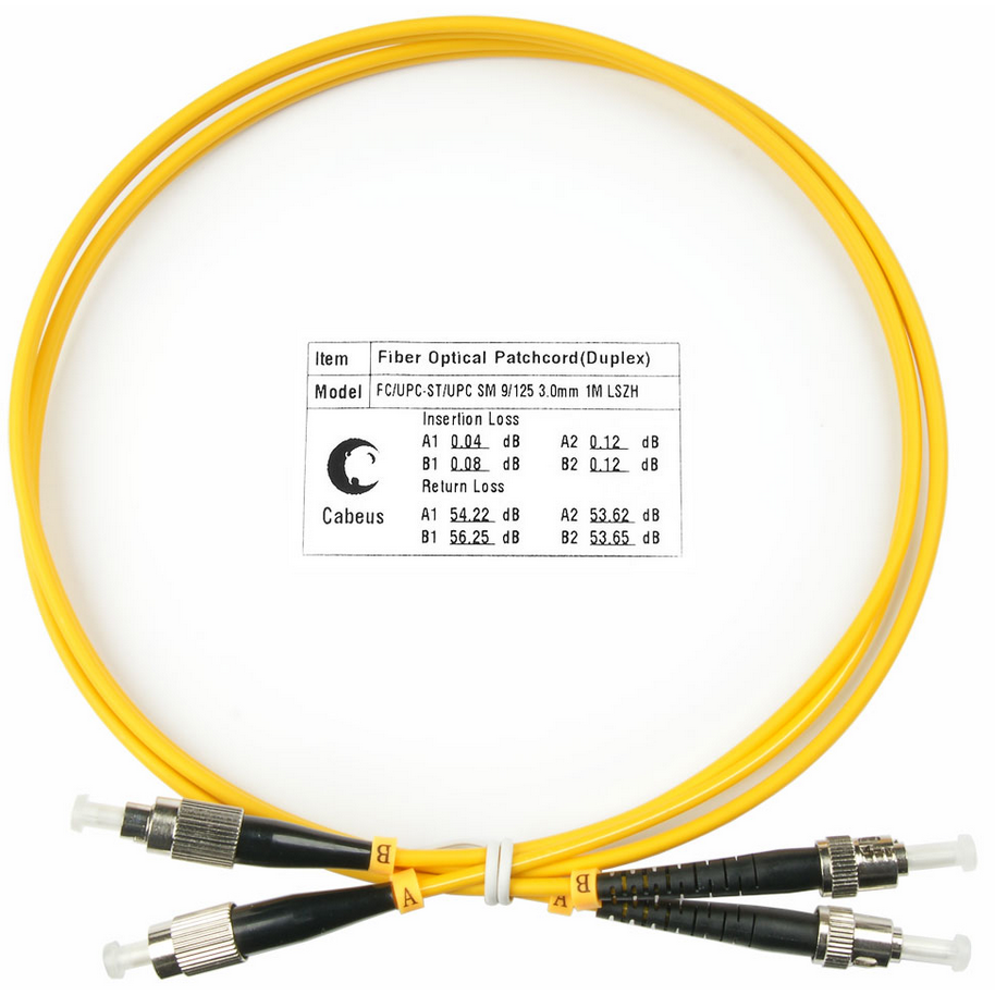 Патч-корд Cabeus FOP(d)-9-FC-ST-1m, 1м
