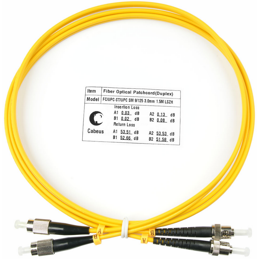 Патч-корд Cabeus FOP(d)-9-FC-ST-1,5m, 1.5м