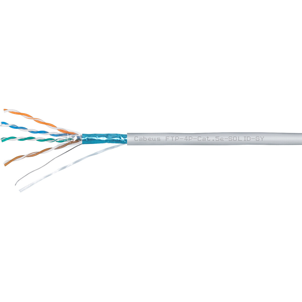 Бухта Cabeus FTP-4P-Cat.5e-SOLID-GY-100, 100м