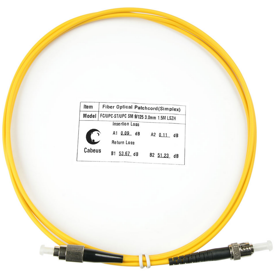 Патч-корд Cabeus FOP(s)-9-FC-ST-1,5m, 1.5м