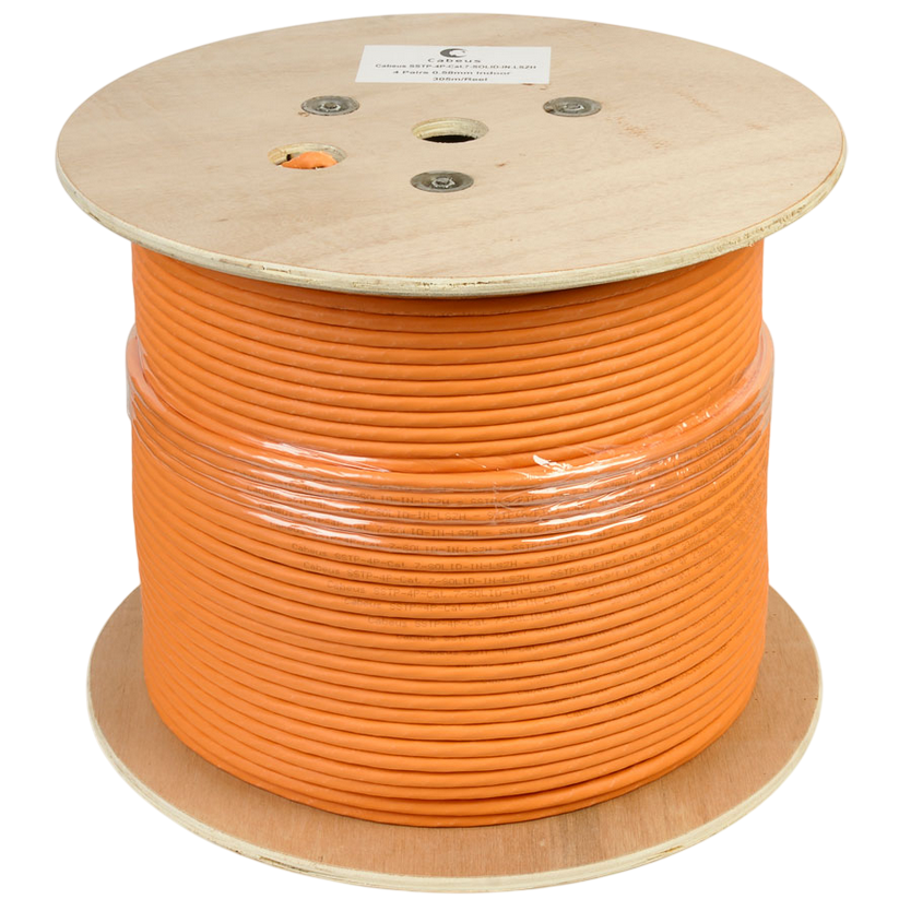Бухта Cabeus SSTP-4P-Cat.7a-SOLID-IN-LSZH-OR, 305м