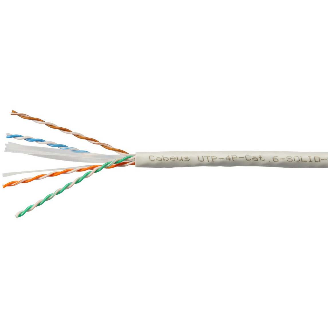 Бухта Cabeus UTP-4P-Cat.6-SOLID-LSZH-WH, 305м