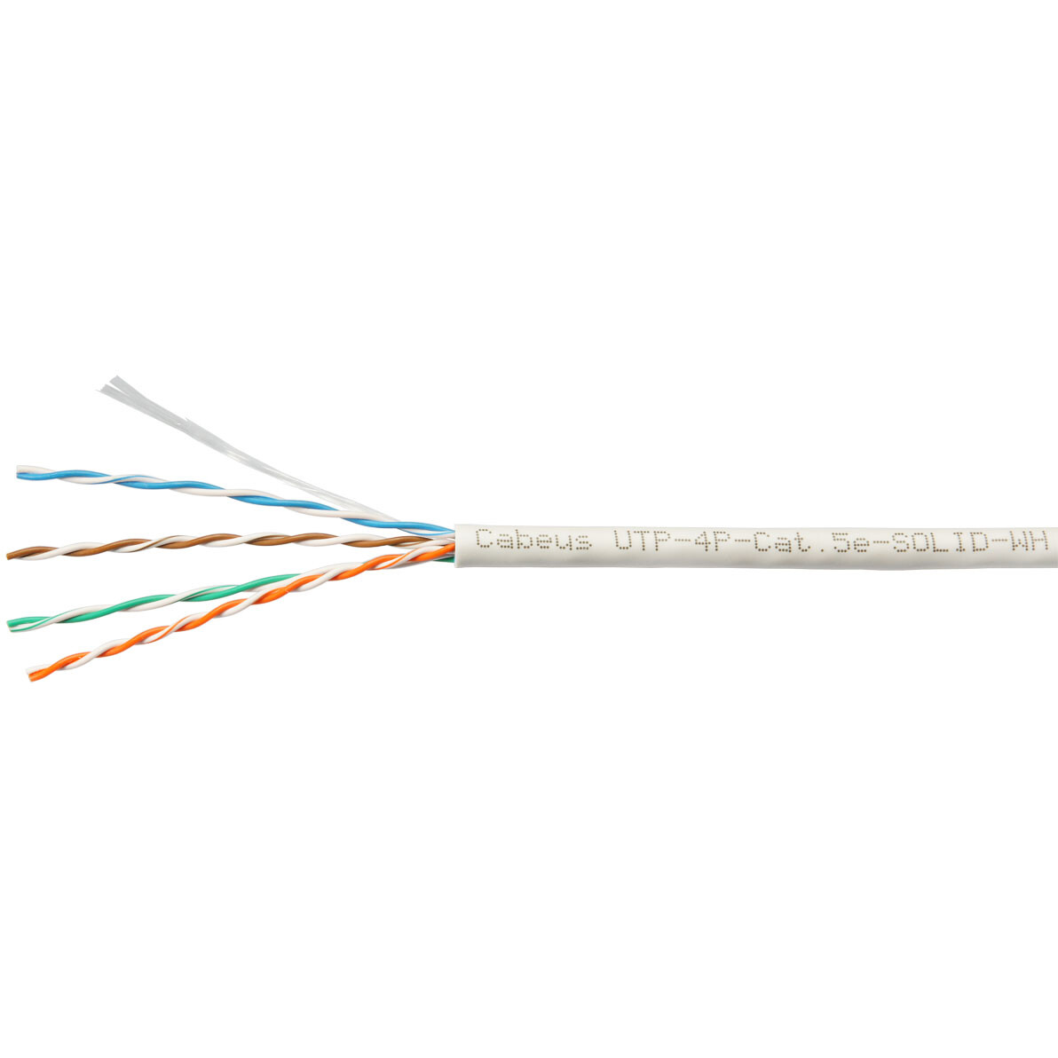 Бухта Cabeus UTP-4P-Cat.5e-SOLID-WH, 305м