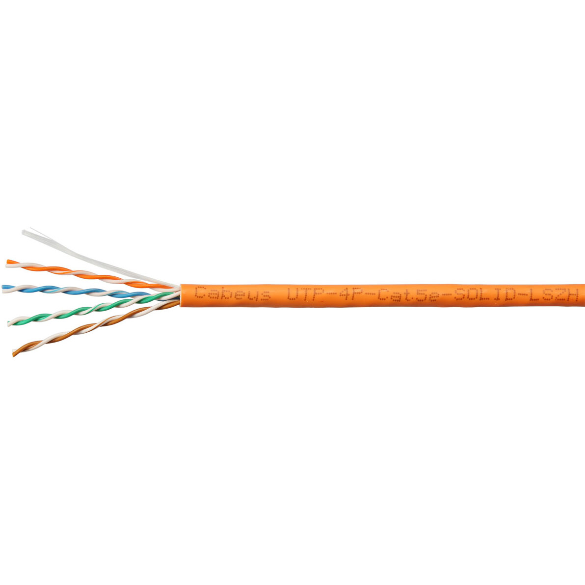 Бухта Cabeus UTP-4P-Cat.5e-SOLID-LSZH-OR-LIGHT-100, 100м