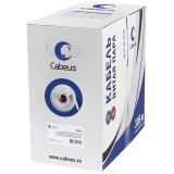 Бухта Cabeus UTP-2P-Cat.5e-SOLID-LSZH-GY-500, 500м
