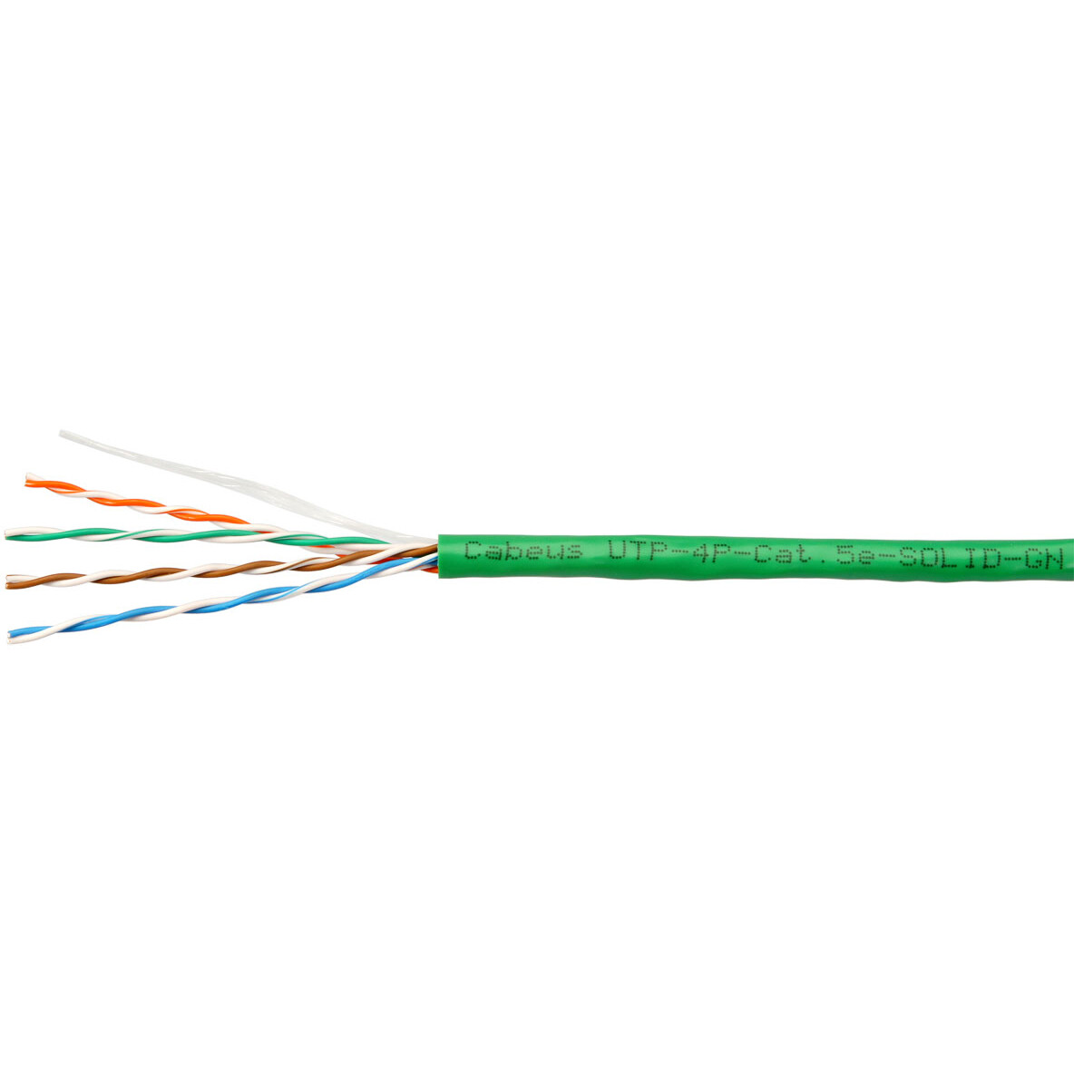 Бухта Cabeus UTP-4P-Cat.5e-SOLID-LSLTx-GN-100, 100м