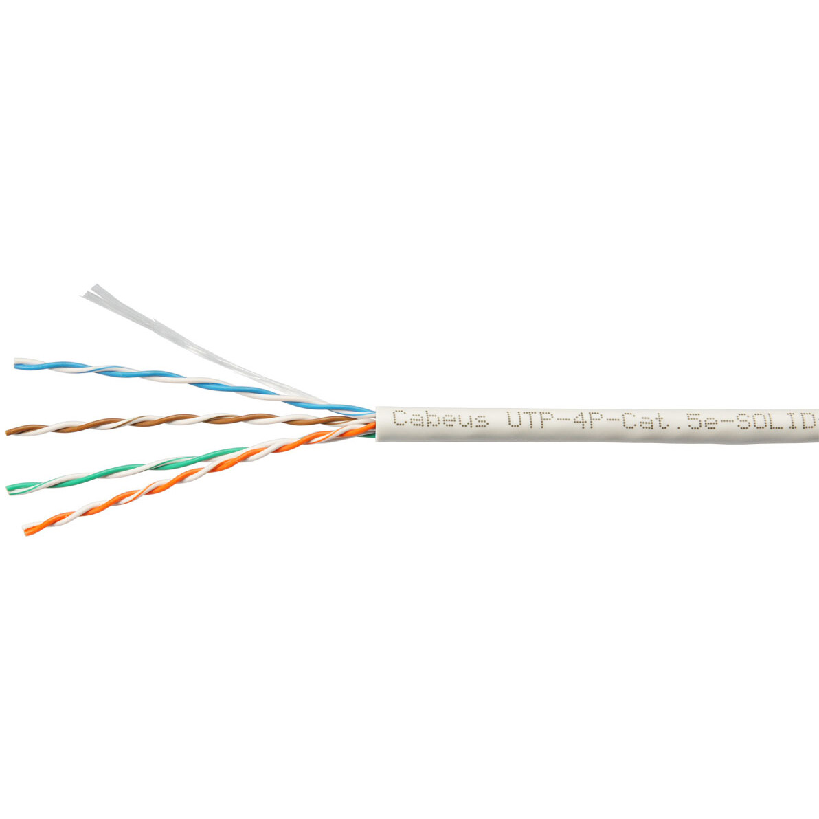 Бухта Cabeus UTP-4P-Cat.5e-SOLID-GY-LIGHT-100, 100м