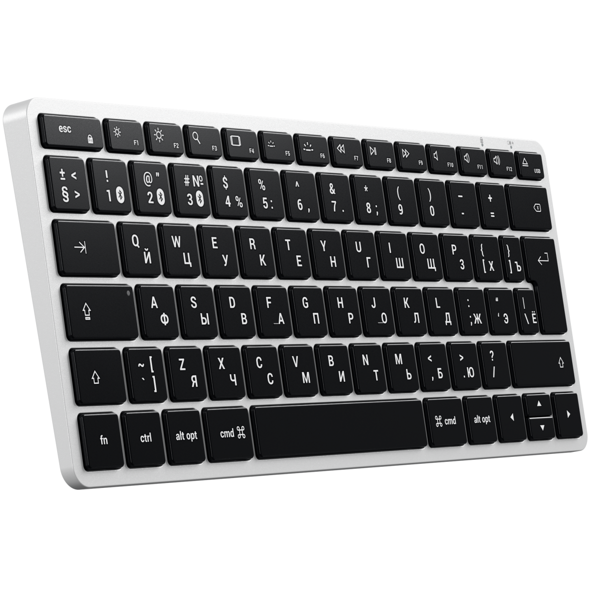 Клавиатура Satechi Slim X1 Bluetooth Backlit Keyboard Silver (ST-BTSX1S-RU)