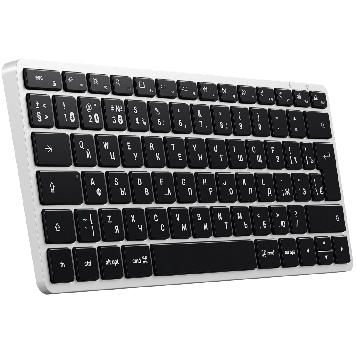 Клавиатура Satechi Slim X1 Bluetooth Backlit Keyboard Silver (ST-BTSX1S-RU)