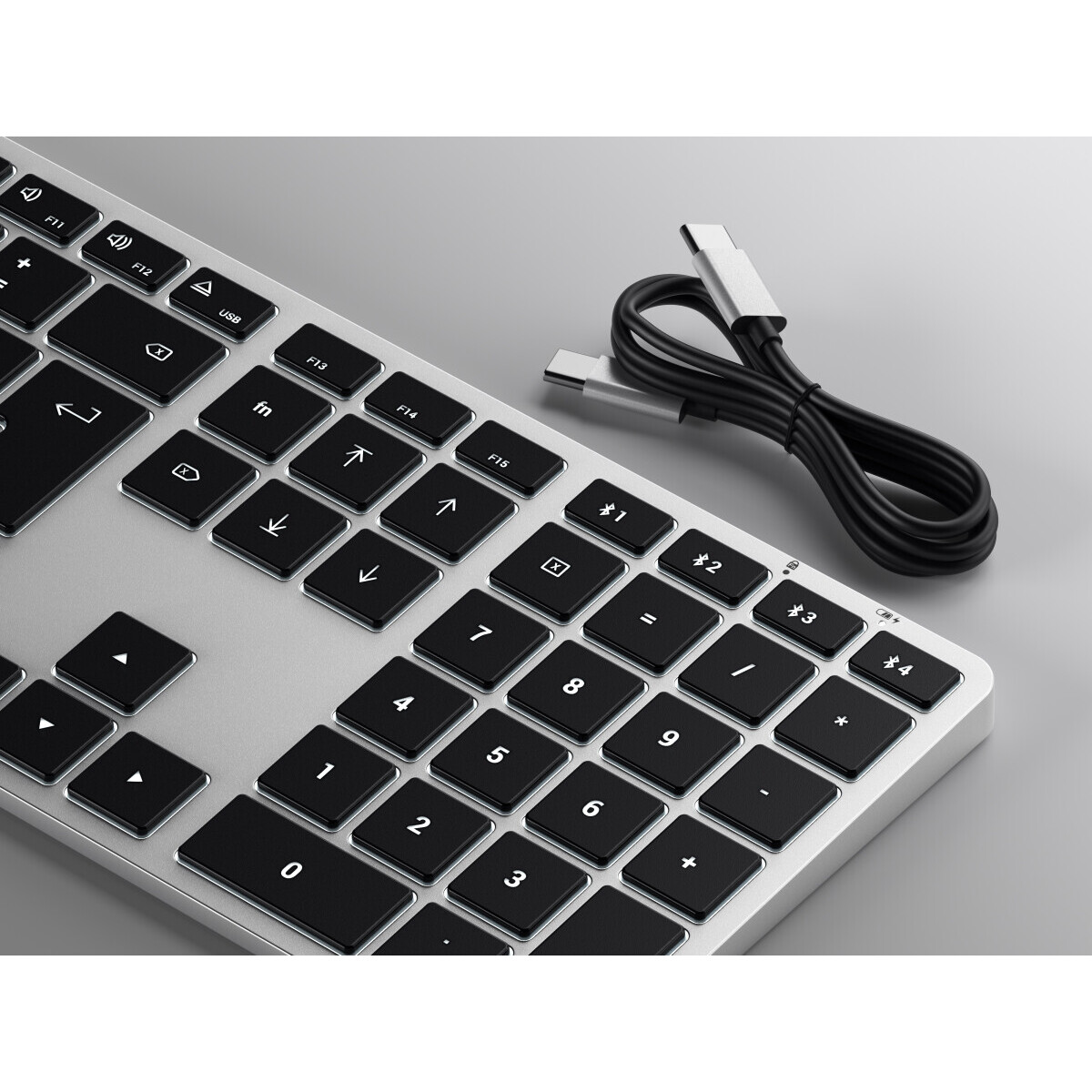 Клавиатура Satechi Slim X3 Bluetooth Backlit Silver (ST-BTSX3S-RU) - фото 8