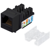 Вставка RJ-45 Cabeus KJ-RJ45-Cat.6-90-SW-BK