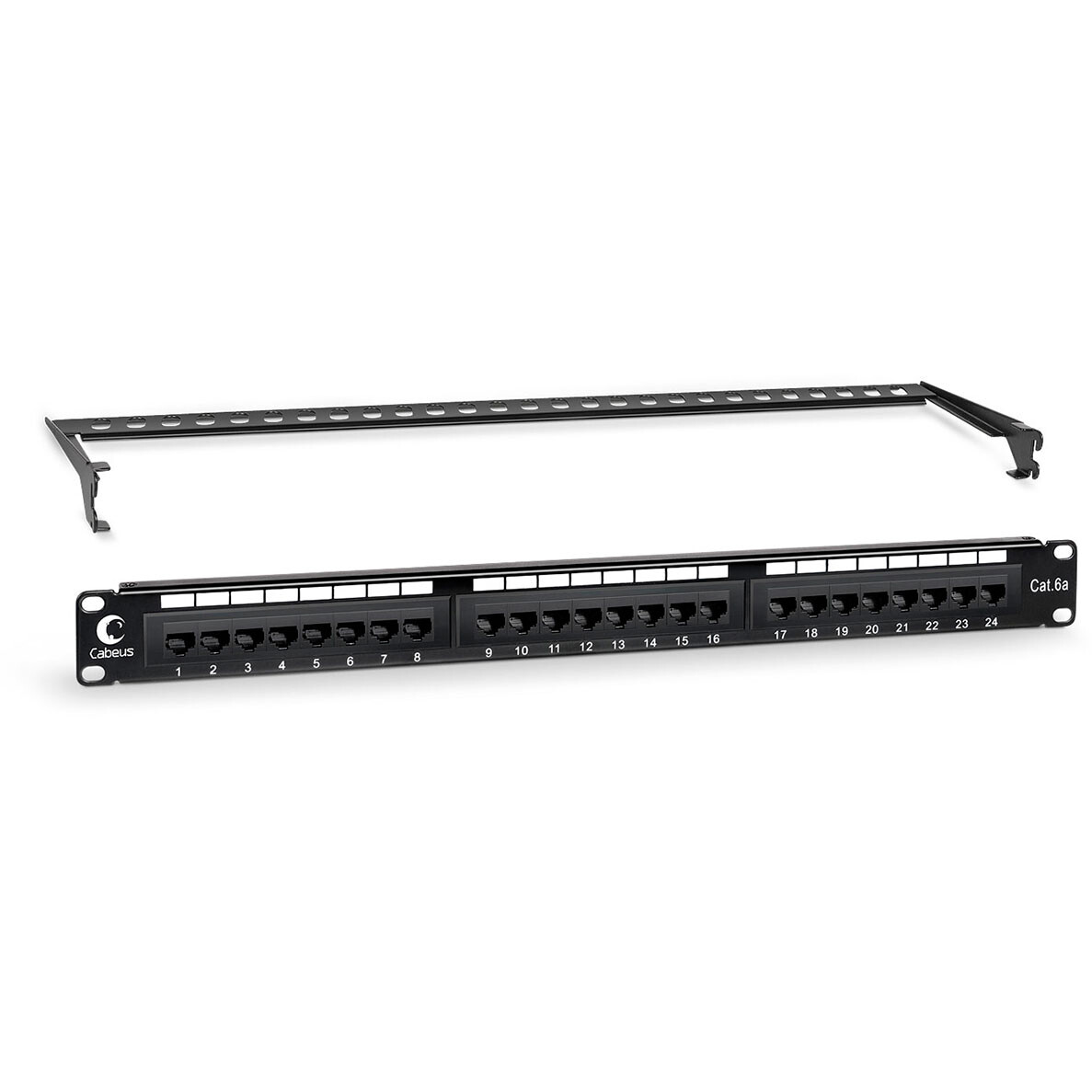 Патч-панель Cabeus PL-24-Cat.6a-Dual IDC