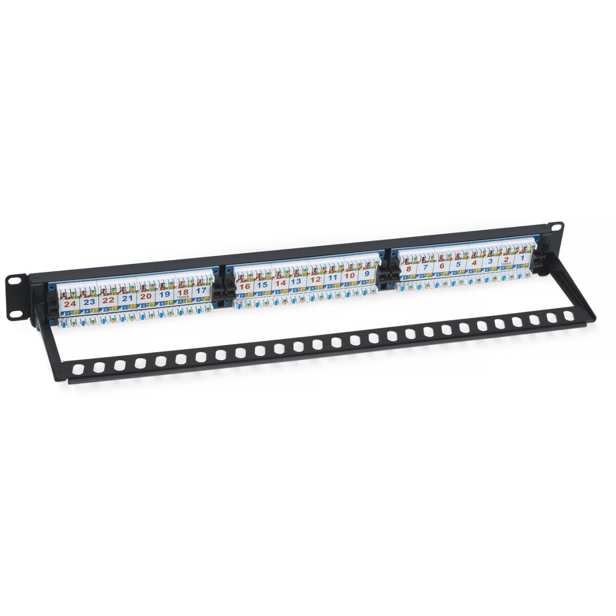 Патч-панель Cabeus PL-24-Cat.6a-Dual IDC - фото 2