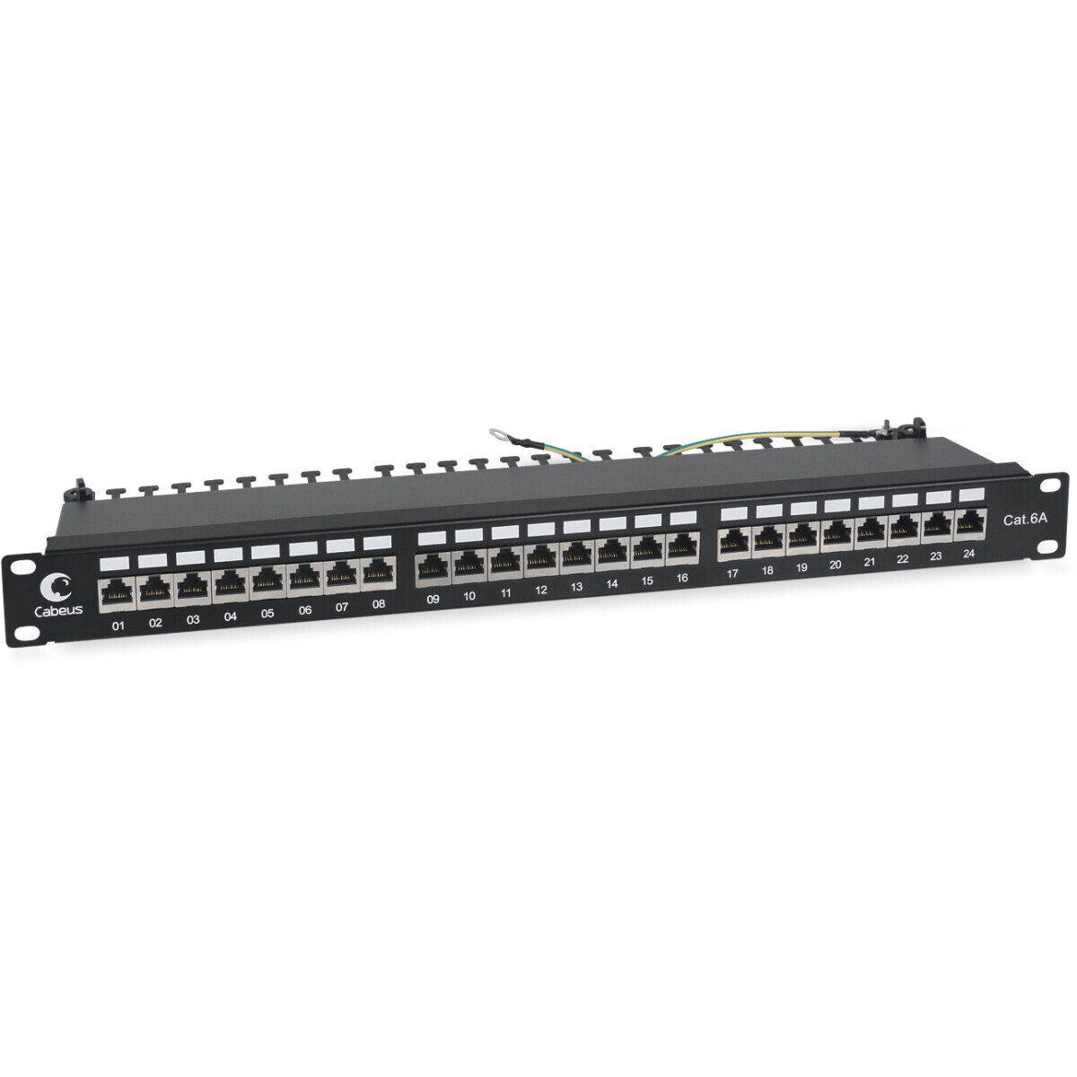 Патч-панель Cabeus PL-24-Cat.6a-SH-Dual IDC