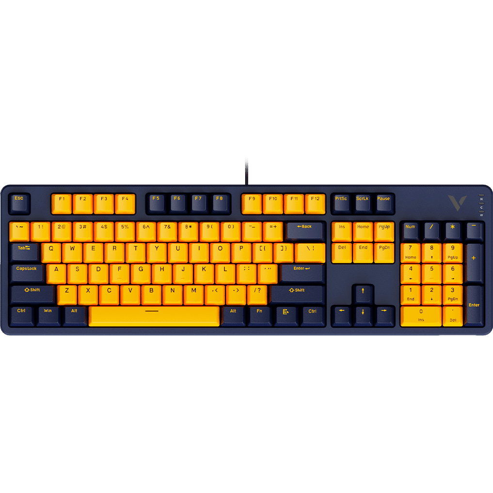 Клавиатура Rapoo V500PRO-2024 Yellow/Blue
