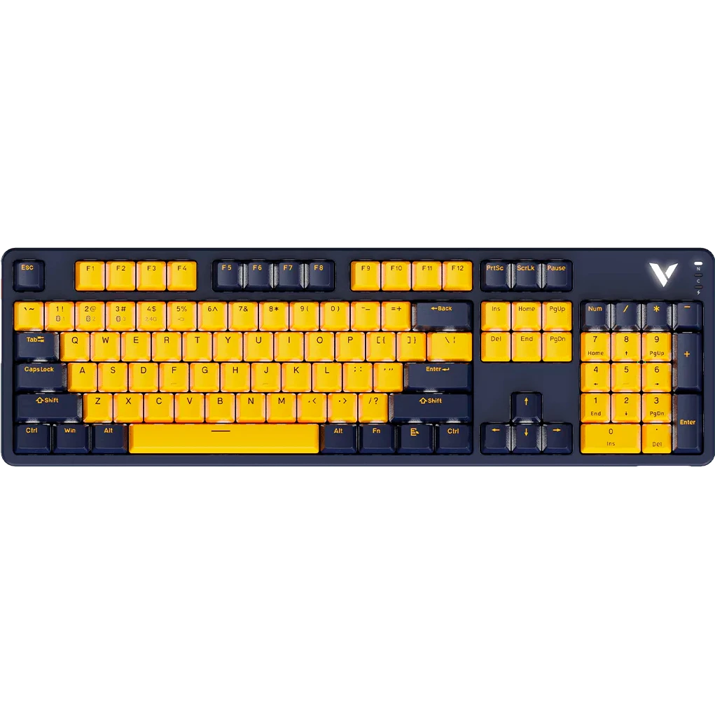 Клавиатура Rapoo V500PRO-Multimode Yellow/Blue - фото 2