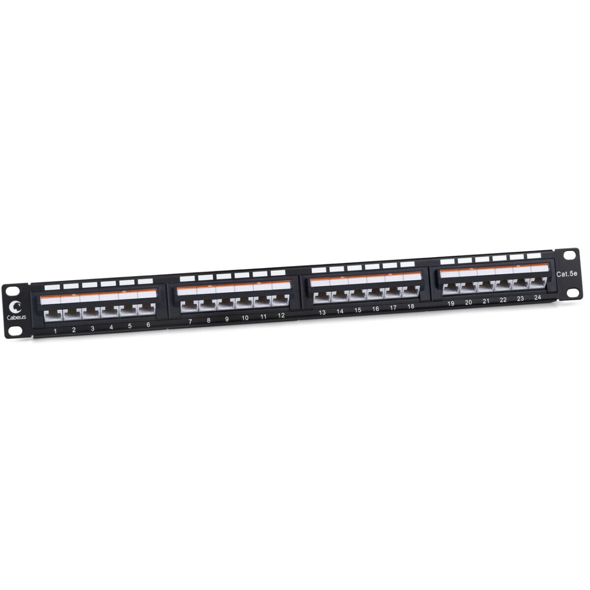 Патч-панель Cabeus PLAN-24-Cat.5e-Dual IDC