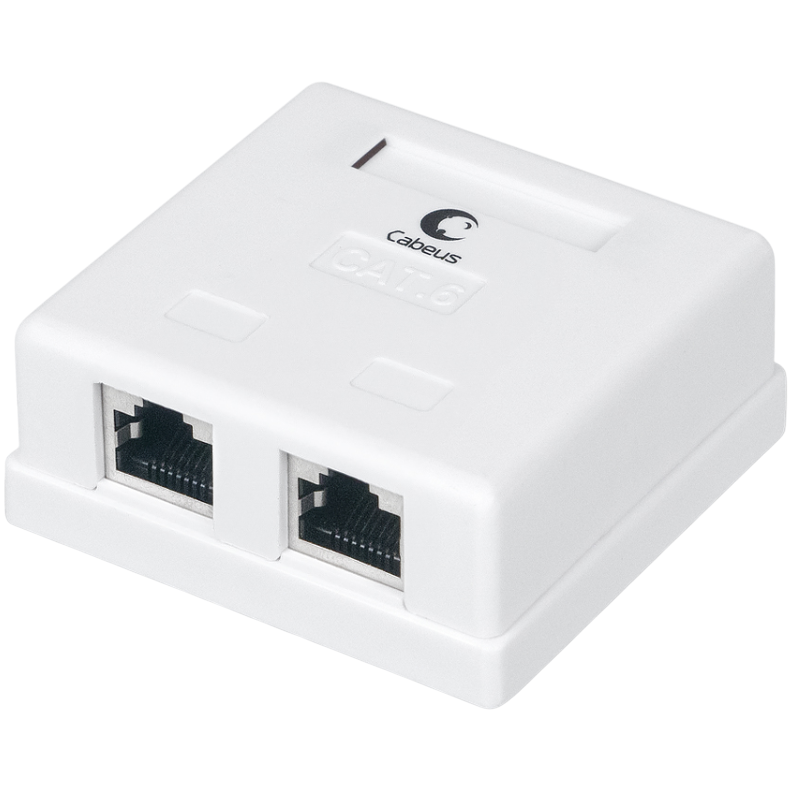 Розетка RJ-45 Cabeus WS-8P8C-Cat.6-SH-2