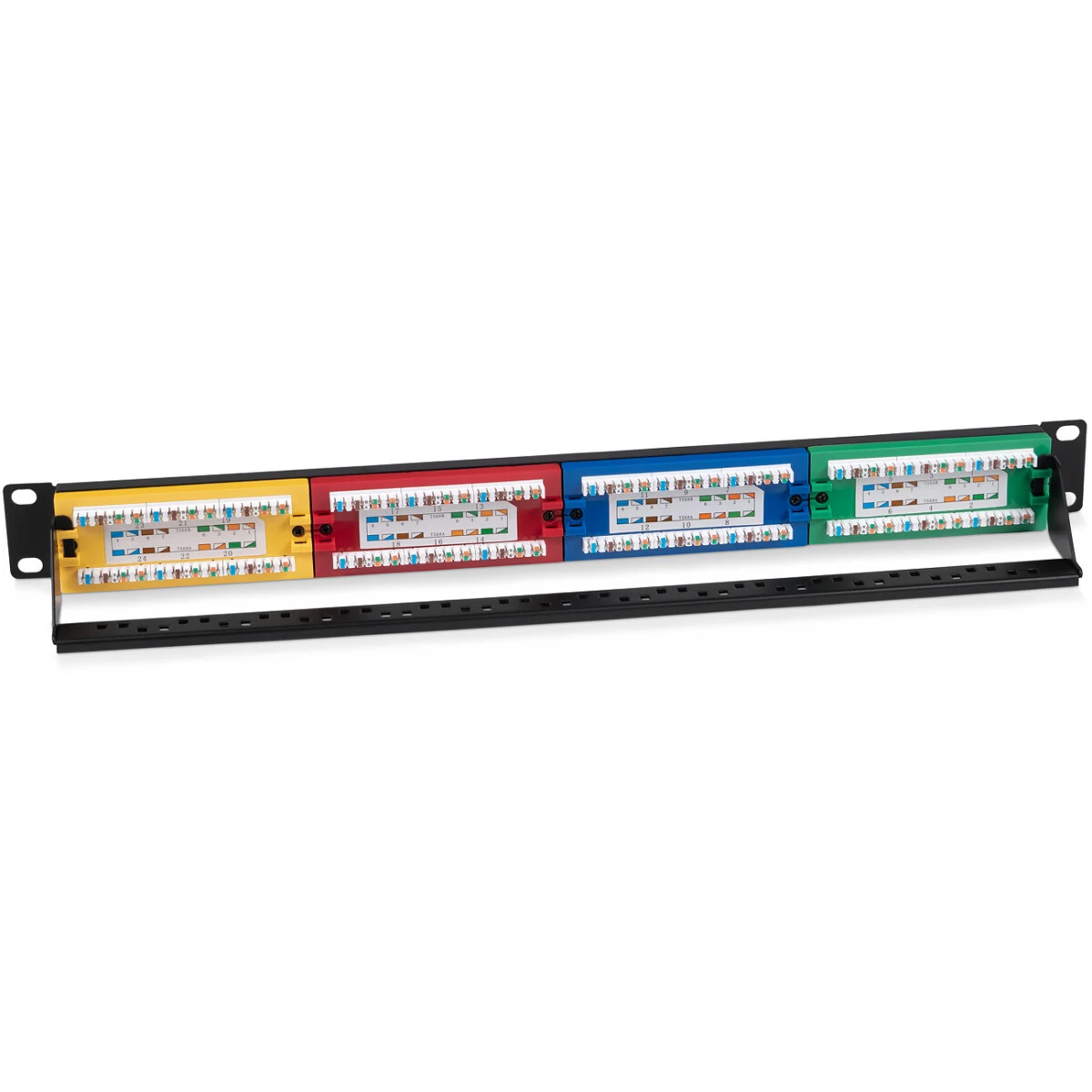 Патч-панель Cabeus PLCOL-24-Cat.5e-Dual IDC - фото 2