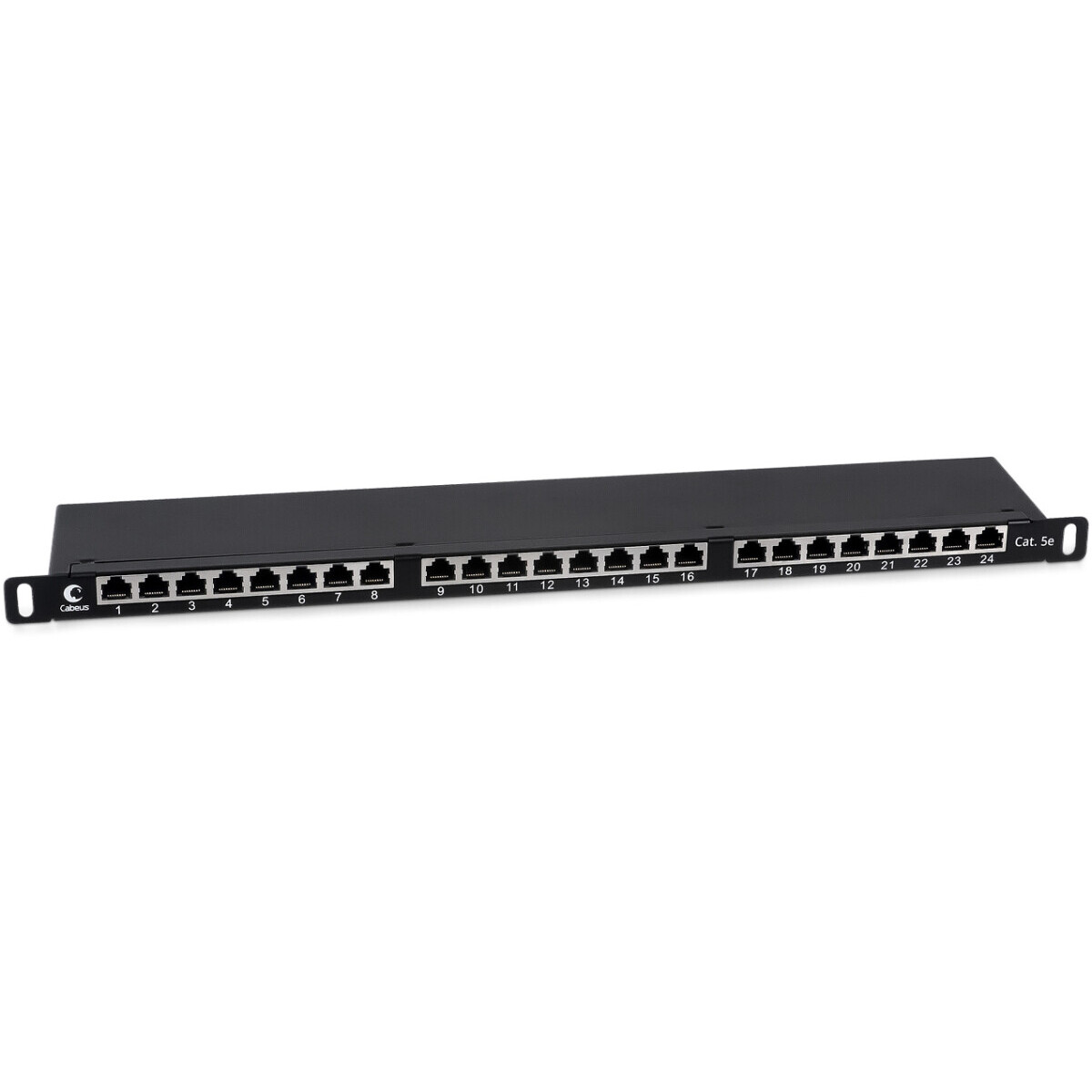 Патч-панель Cabeus PLHD-24-Cat.5e-SH-Dual-0,5U