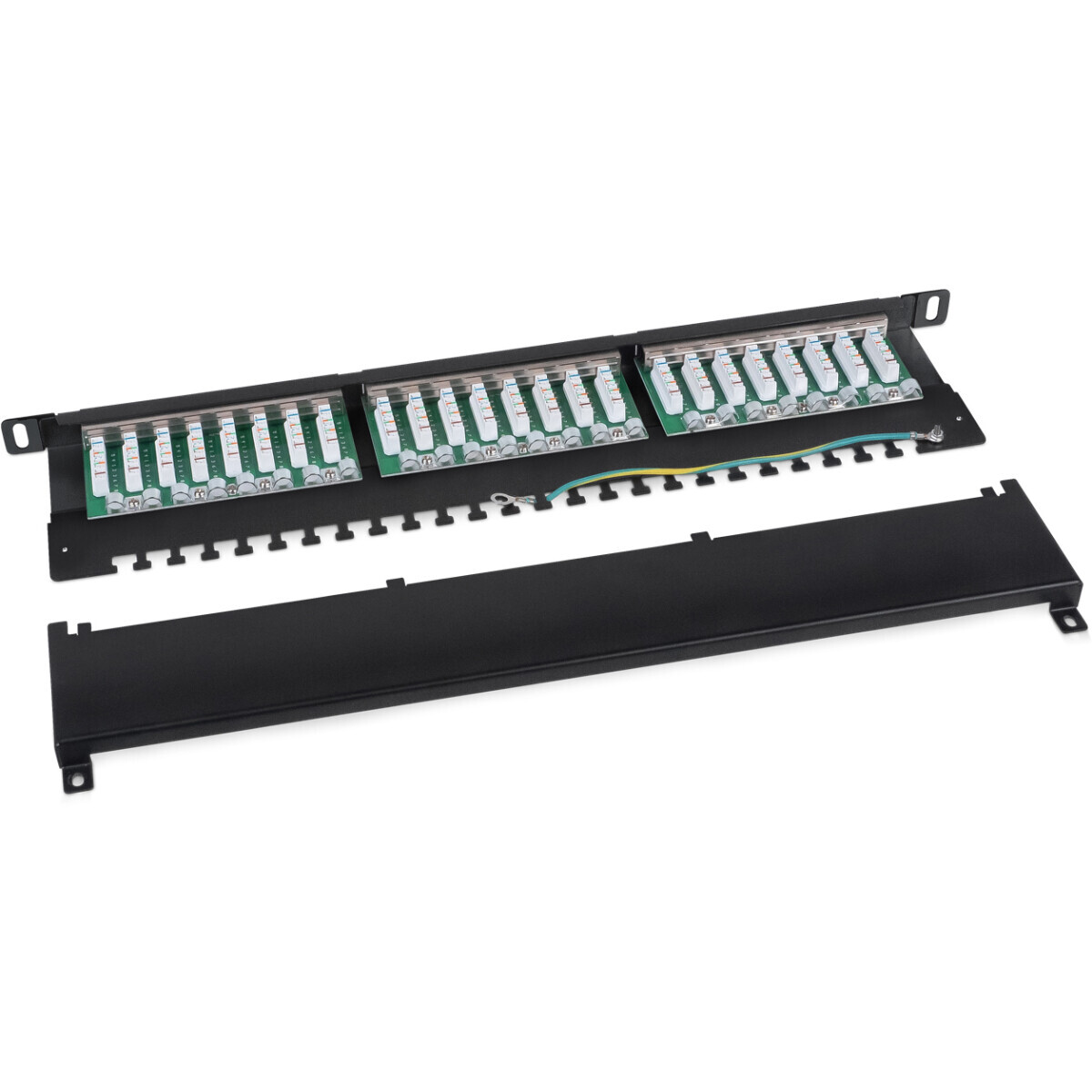 Патч-панель Cabeus PLHD-24-Cat.5e-SH-Dual-0,5U - фото 3