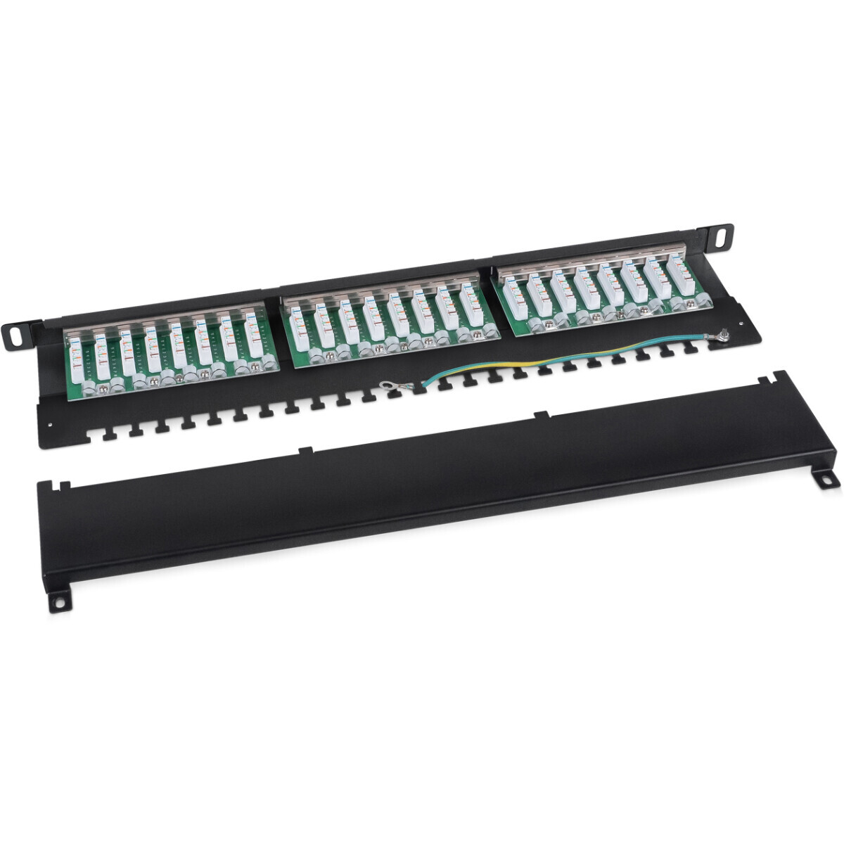 Патч-панель Cabeus PLHD-24-Cat.6a-SH-Dual-0,5U - фото 3