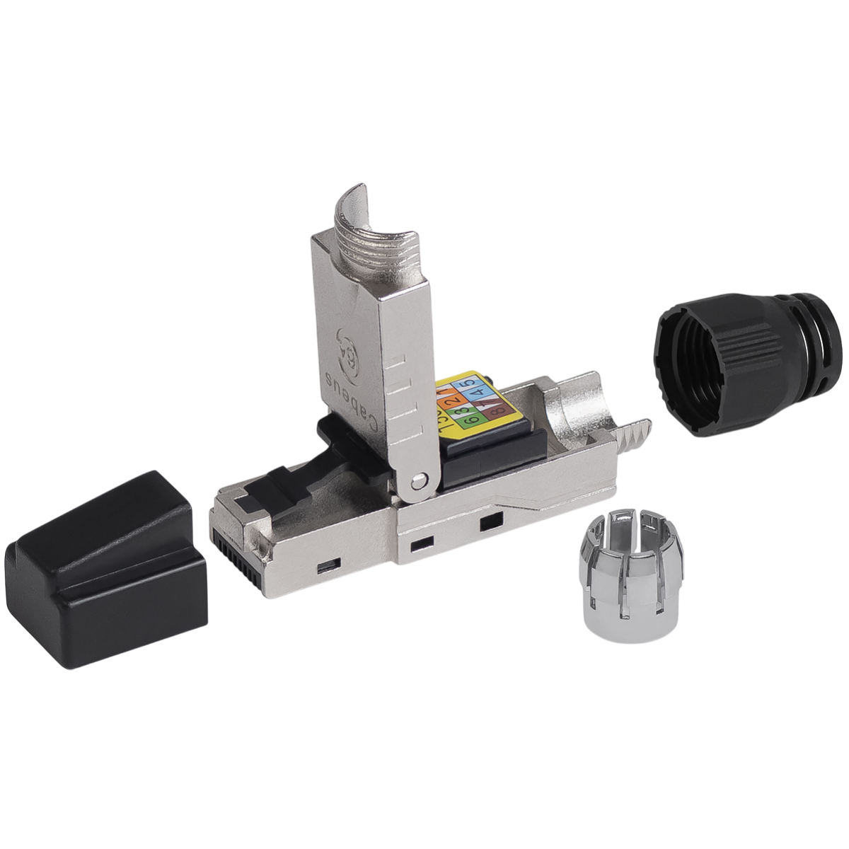 Коннектор RJ-45 Cabeus 8P8C-SH-C6+-TWP - фото 2