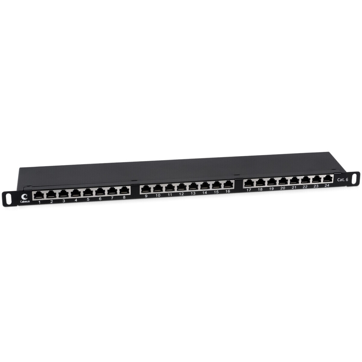 Патч-панель Cabeus PLHD-24-Cat.6-SH-Dual-0,5U