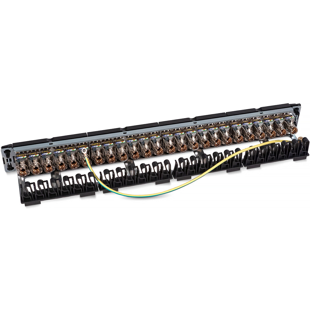 Патч-панель Cabeus PL-24-KJ-RJ45-Cat.6a-SH-180T - фото 3