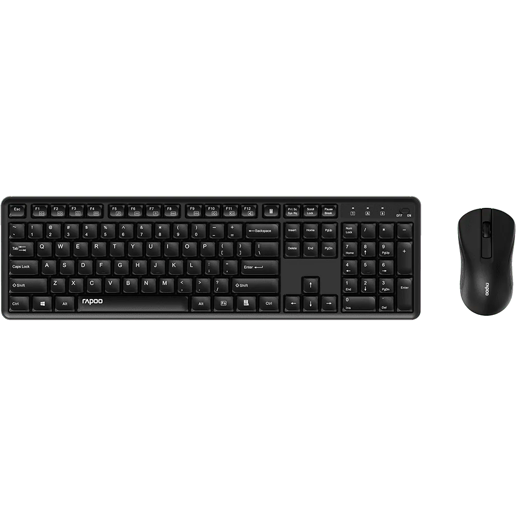 Клавиатура + мышь Rapoo X2100 Silent Black