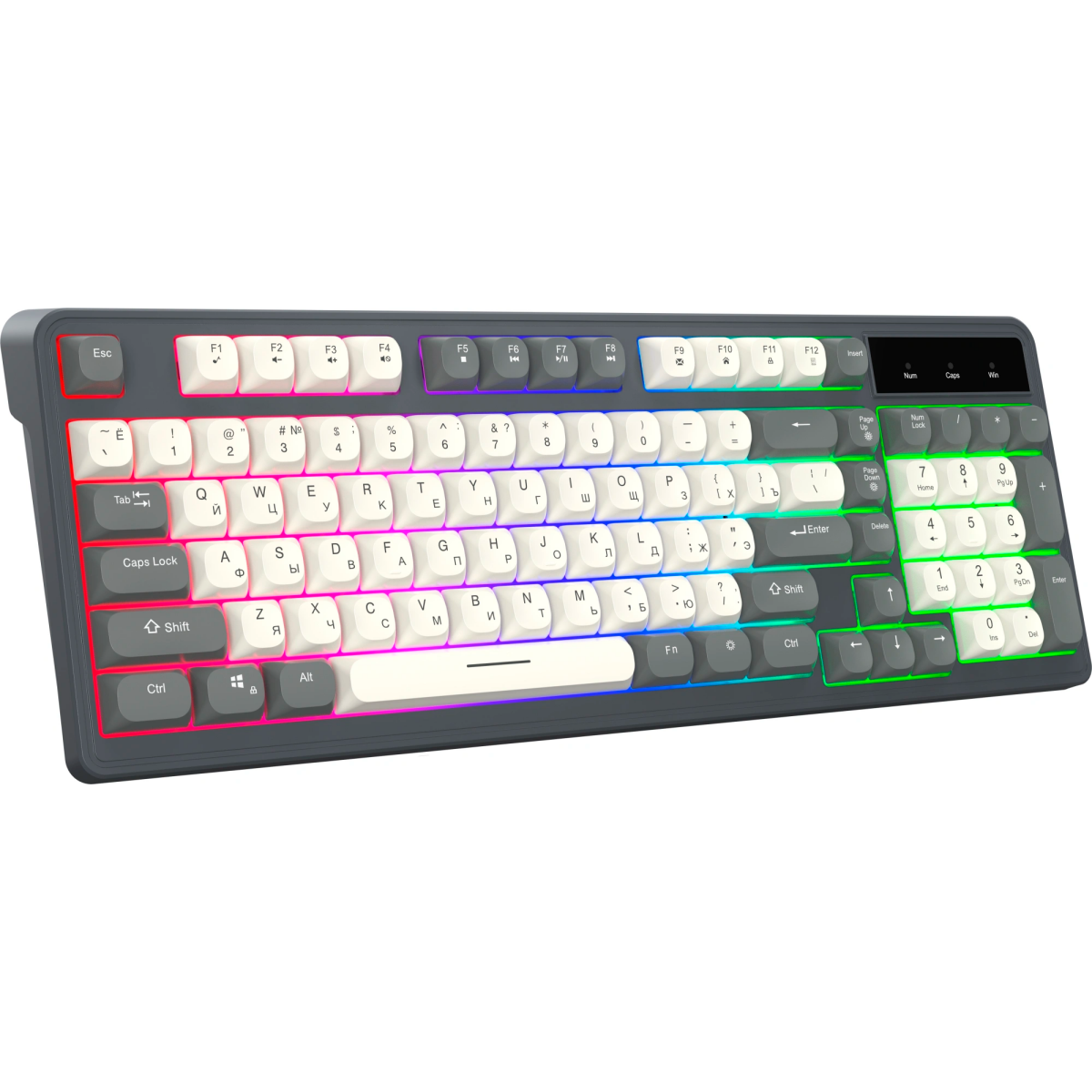 Клавиатура Oklick 731G Grey - фото 3