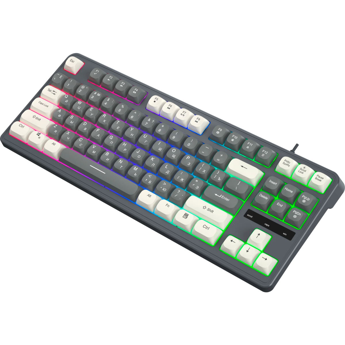 Клавиатура Oklick 731G Grey - фото 4