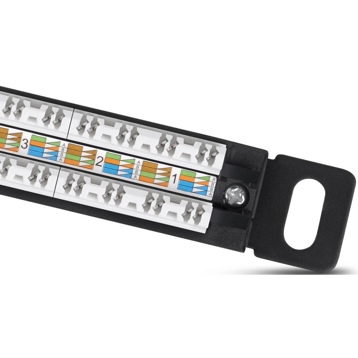 Патч-панель Cabeus PLHD-24-Cat.6-Dual-180-0,5U - фото 3