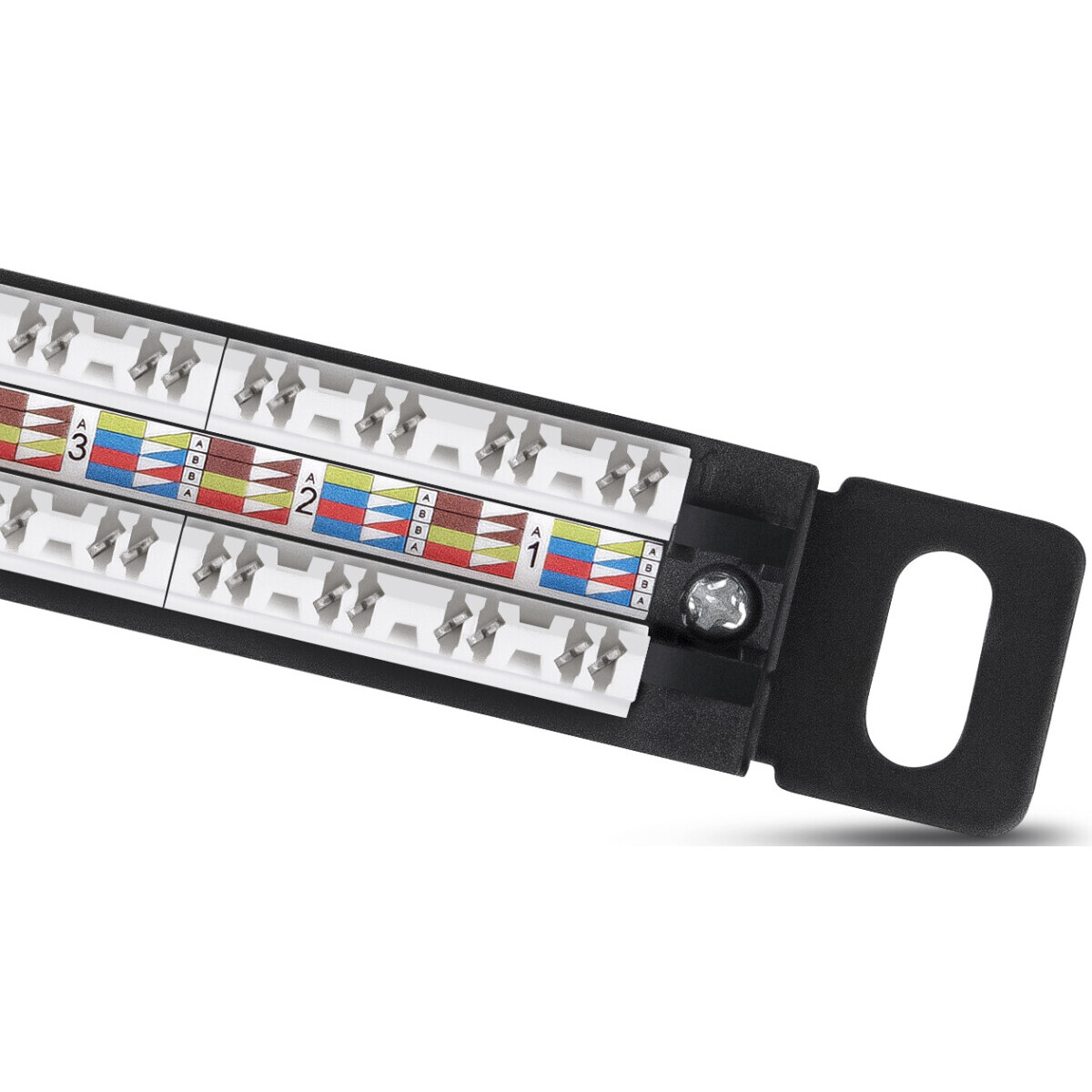 Патч-панель Cabeus PLHD-24-Cat.6a-Dual-180-0,5U - фото 3