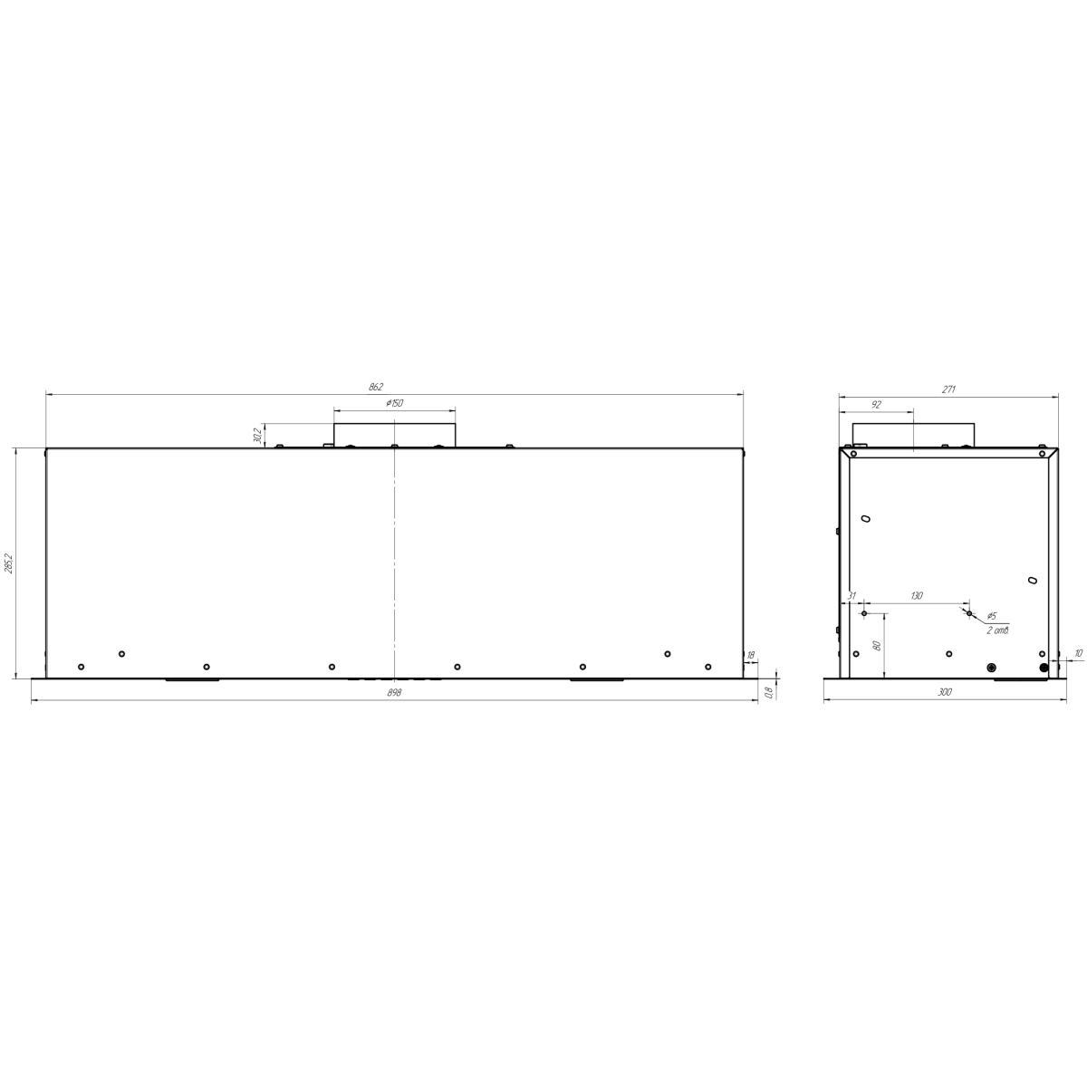 Вытяжка Elikor Cube 90П-1000-Э4Д Black - 277203 - фото 8