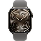 Умные часы Apple Watch Series 10 42mm Titanium Case with Stone Gray Sport Band M/L (MWXE3ZP/A)