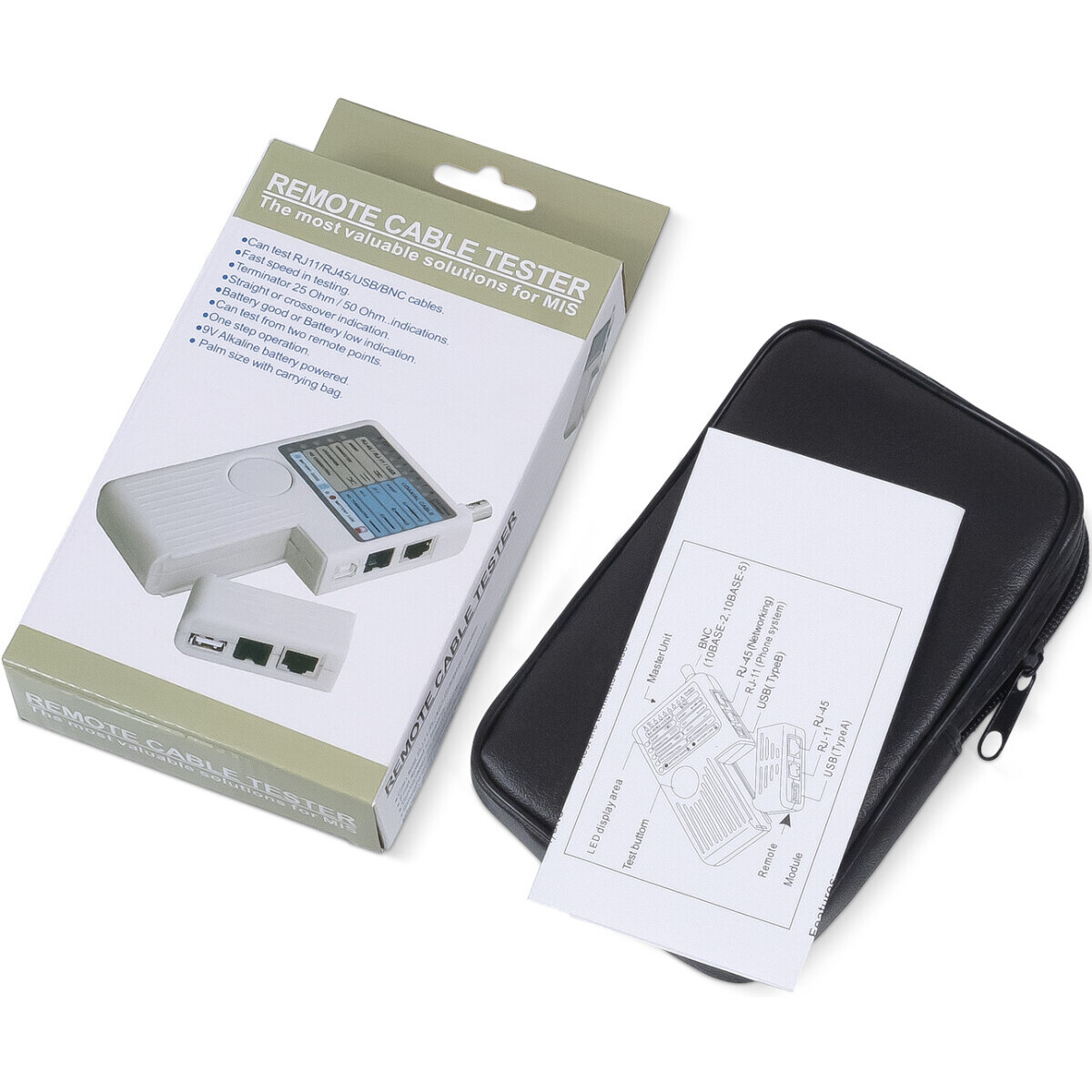 Тестер витой пары Cabeus HT-588CT - фото 3