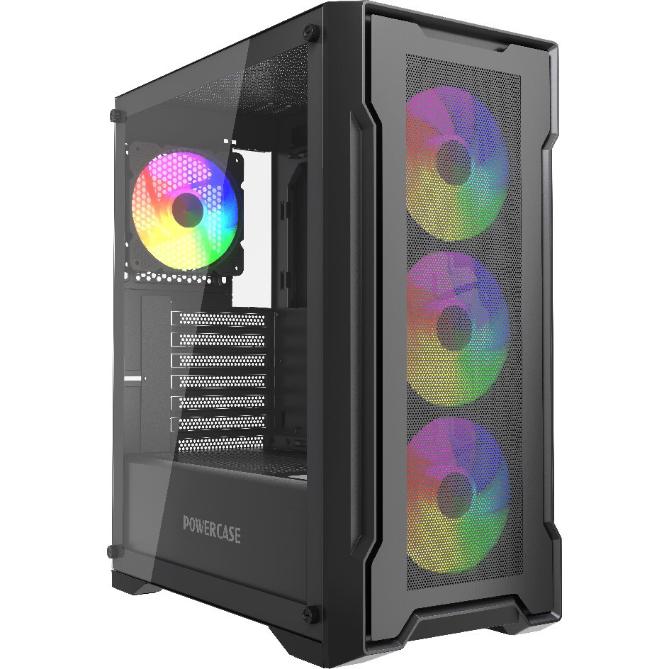 Корпус Powercase Mistral X4B Black - CMXB-L4