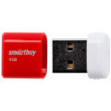 USB Flash накопитель 4Gb SmartBuy Lara Red (SB4GBLara-R)