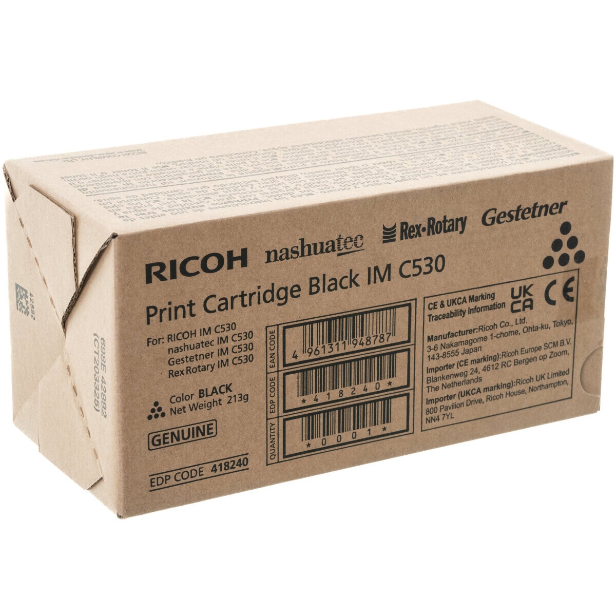 Картридж Ricoh IM C530 Black - 418240