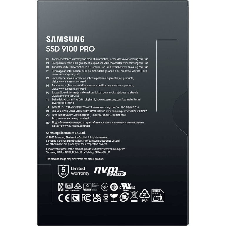 Накопитель SSD 2Tb Samsung 9100 PRO (MZ-VAP2T0BW) - фото 7