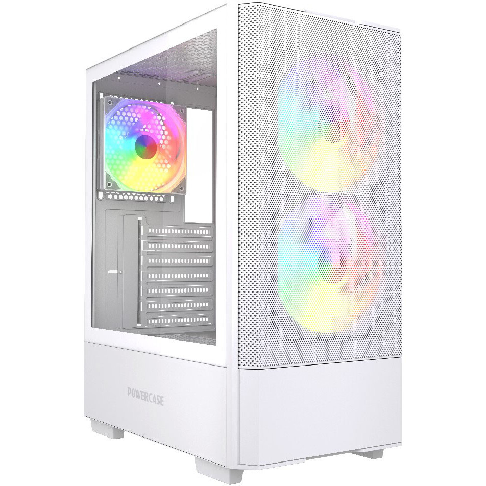 Корпус Powercase Mistral AY3W ARGB White - CMAYW-A3