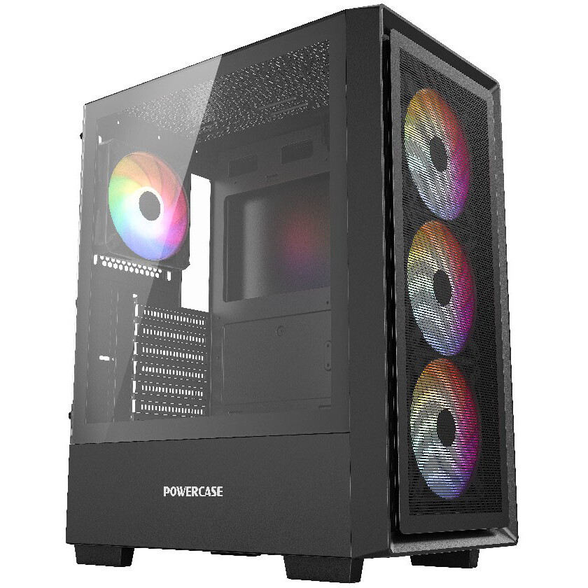 Корпус Powercase Mistral AY4B ARGB Black