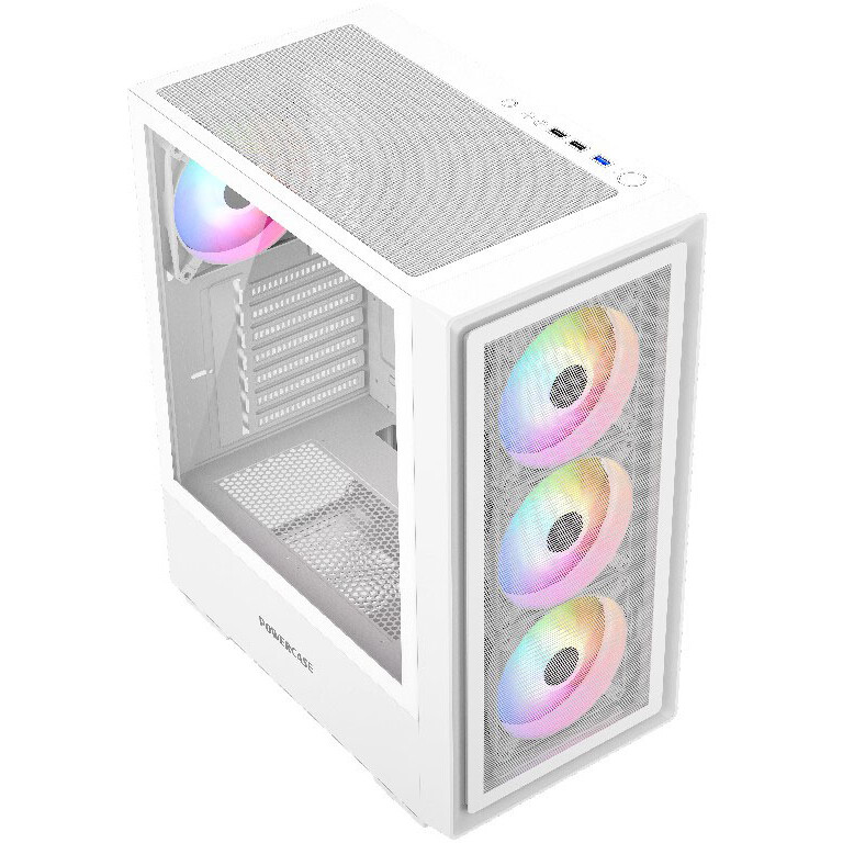 Корпус Powercase Mistral AY4W ARGB White - CMAYW-A4 - фото 6