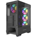 Корпус Powercase Mistral AZ4B ARGB Black (CMAZB-A4)