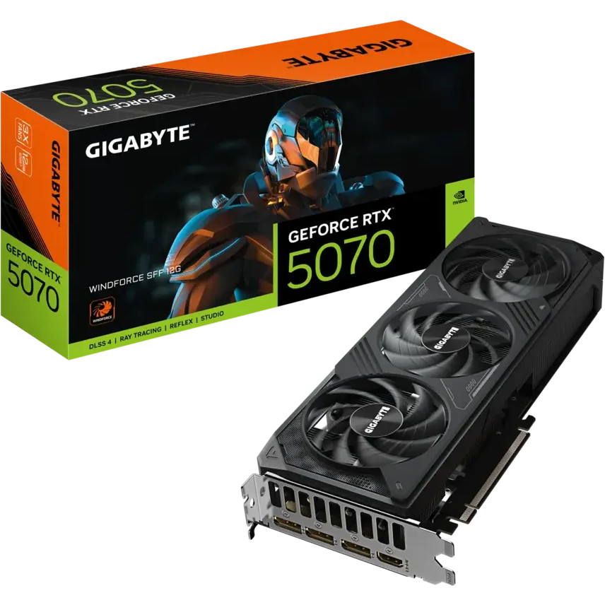 Видеокарта NVIDIA GeForce RTX 5070 Gigabyte WINDFORCE SFF 12Gb (GV-N5070WF3-12GD) - фото 10