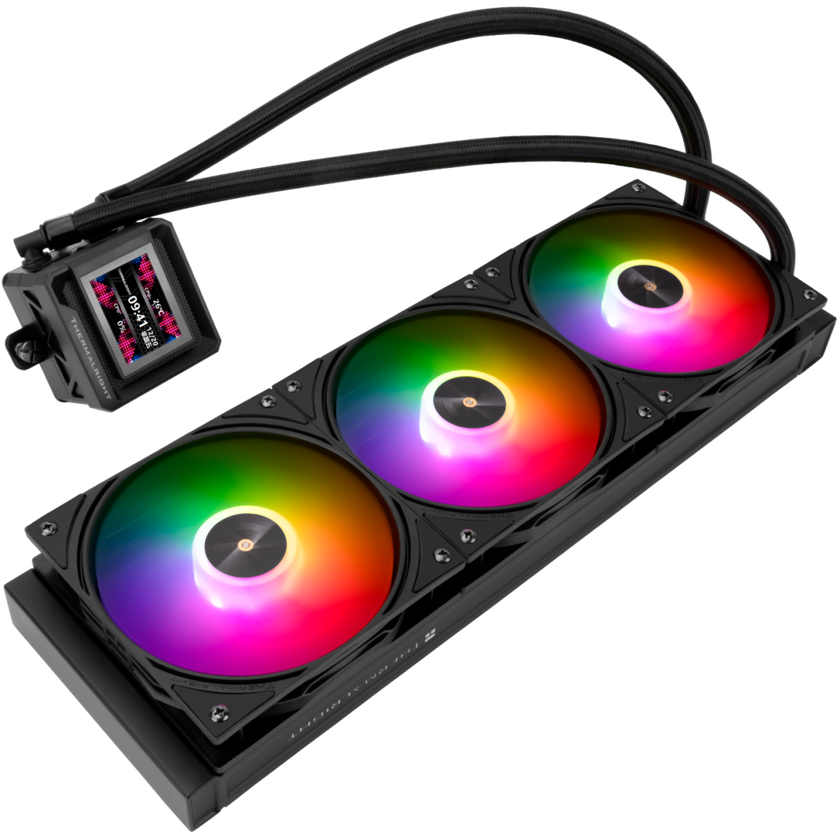 Система жидкостного охлаждения Thermalright Frozen Warframe 360 SE ARGB Black - F-WFRAME-SE-360-ARGB-BL - фото 4