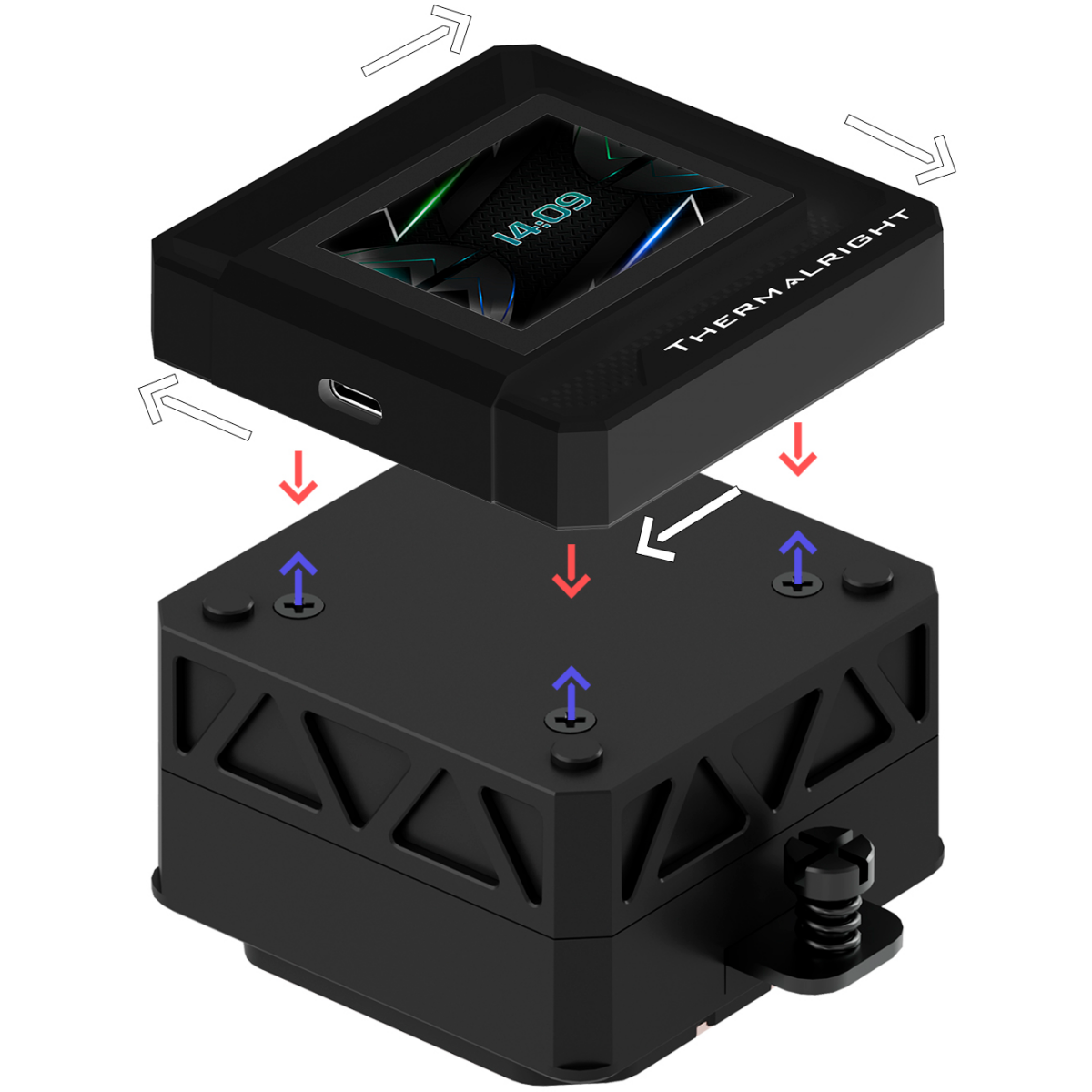 Система жидкостного охлаждения Thermalright Frozen Warframe 360 SE ARGB Black - F-WFRAME-SE-360-ARGB-BL - фото 6